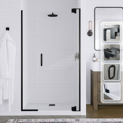 Flex X Duo Pivot Door and Inline Panel Shower Door
