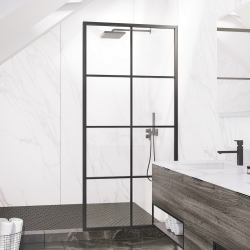 Axio Cove Gridient Glass Shower Panel