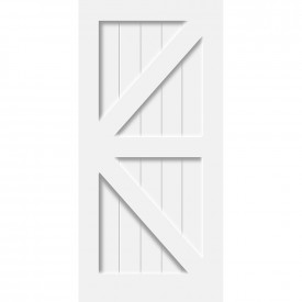 Barn Series Door Slab British Brace Overlay Design