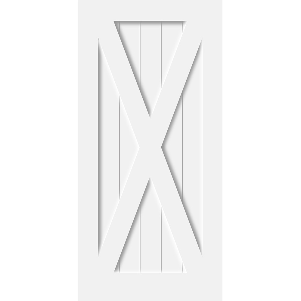 Barn Series Door Slab X-Panel Overlay Design