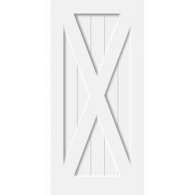 Barn Series Door Slab X-Panel Overlay Design