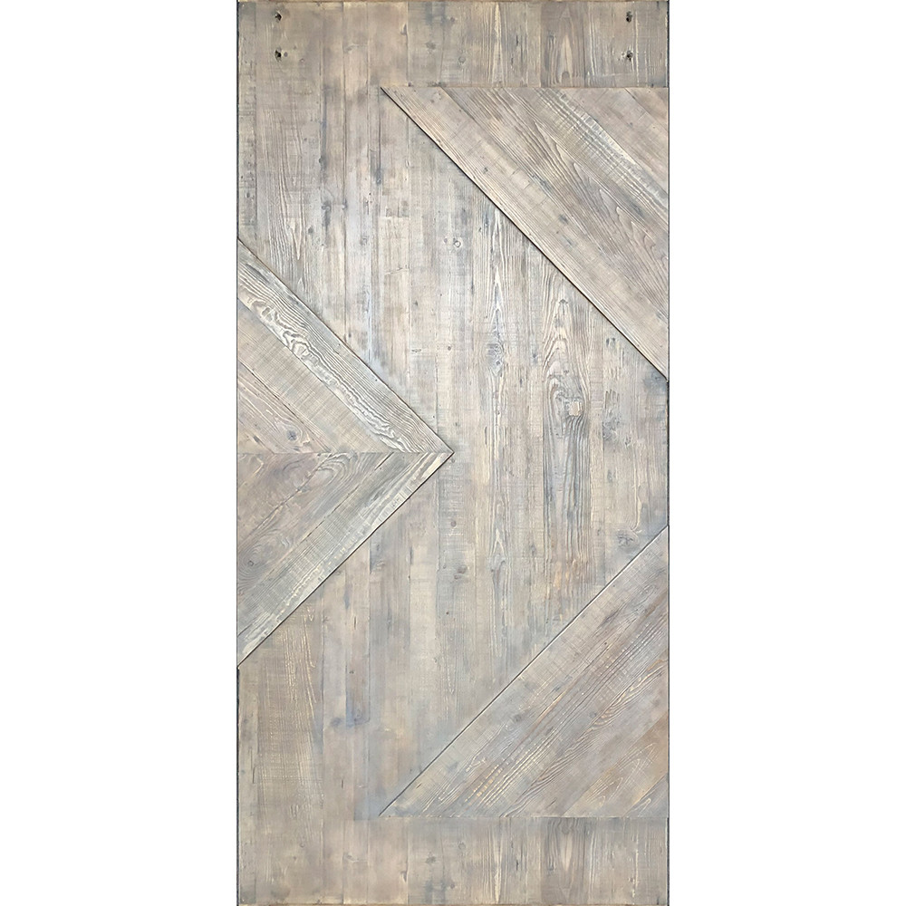 Rustic Series Door Slab 1-Panel Z-Inlay Design