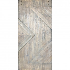Rustic Series Door Slab 1-Panel Z-Inlay Design